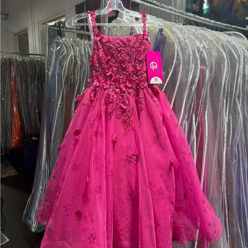 Tiffany Designs Fuchsia Floral Dress